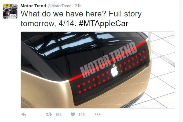 What do we have here? Full story tomorrow, 4/14. #MTAppleCar