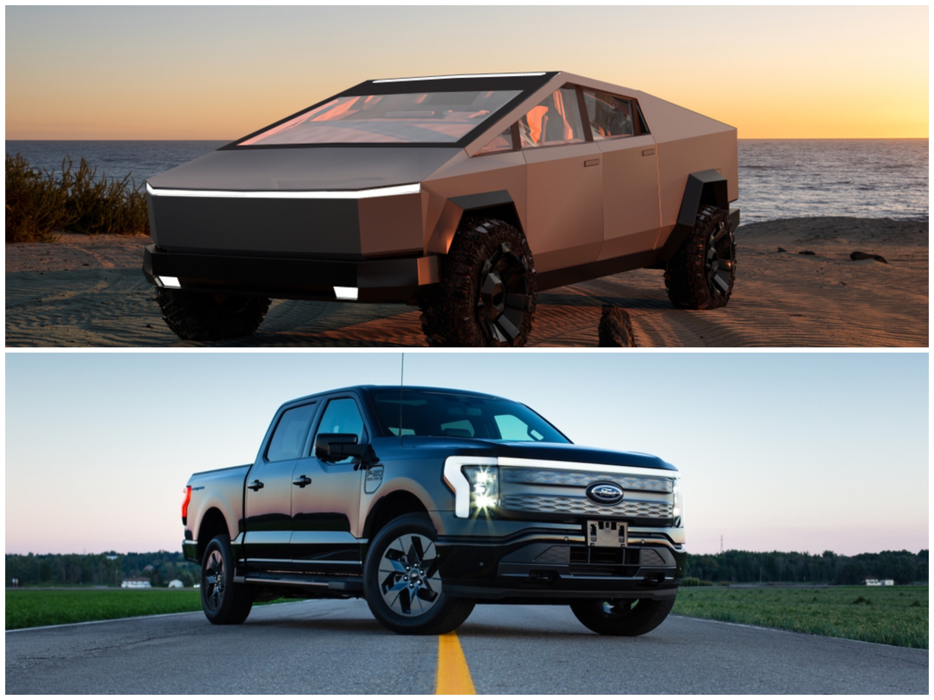 F150 lightning vs on sale tesla cybertruck