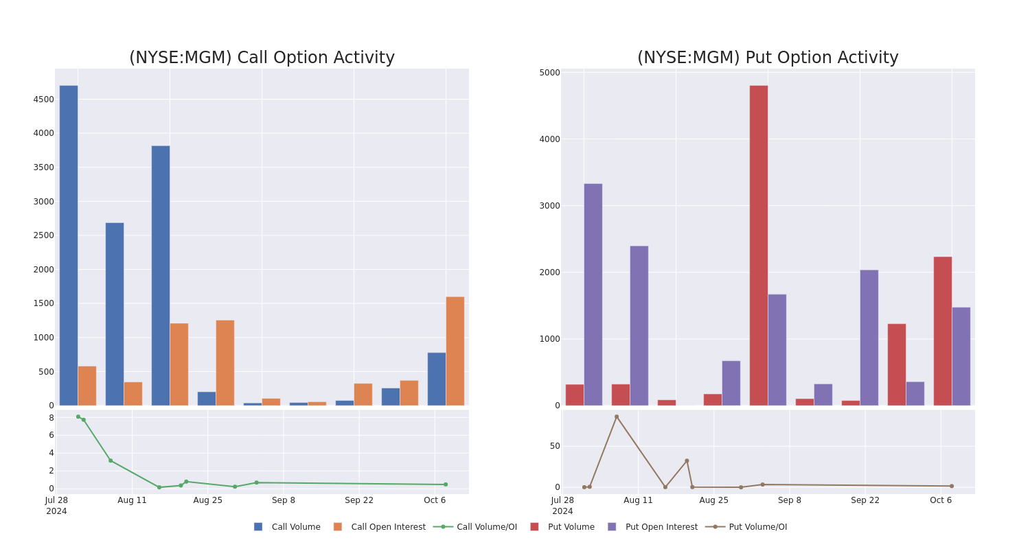 Options Call Chart