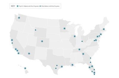 host hotels property map